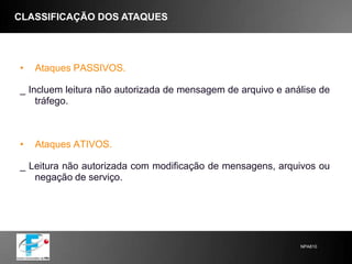 TIPOS DE INCIDENTES EM 2009Fonte: ComputerEmergencyResponseTeam (CERT)