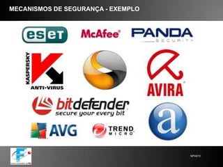 CONDIÇÕES FAVORÁVEIS PARA UM ATAQUEAMEAÇA:  Potencial para a violação da segurança. Possível perigo que pode explorar uma “vulnerabilidade”.VULNERABILIDADE:  Algo que se encontra susceptível ou fragilizado numa determinada circunstância.ATAQUE