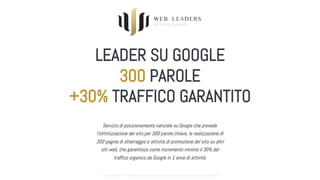 SMAU MILANO 2022 | SPEED MARKETING - Come posizionarti in testa a Google e generare rapidamente traffico, contatti e vendite grazie alla SEO.pdf