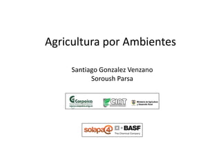 Agricultura por Ambientes

     Santiago Gonzalez Venzano
           Soroush Parsa
 