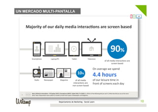 UN MERCADO MULTI-PANTALLA




                  Departamento de Marketing - Social Learn    10
                                                             10
 