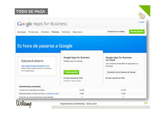 TODO SE PAGA




               Departamento de Marketing - Social Learn    34
                                                          34
 
