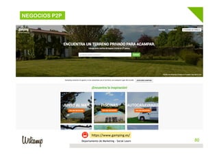 8080Departamento de Marketing - Social Learn
NEGOCIOS P2P
hBps://www.gamping.es/	
  
 