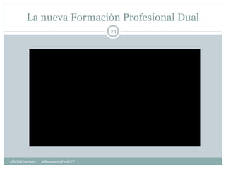 La nueva Formación Profesional Dual
24
@MilaCuartero #SeminarioProfeFP
 