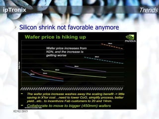 Trends
Silicon shrink not favorable anymore
02/02/2015
 