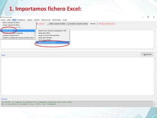 1. Importamos fichero Excel:
 