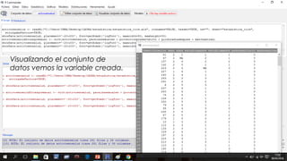 Visualizando el conjunto de
datos vemos la variable creada.
 