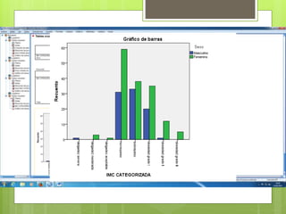  Si le damos la vuelta a las variables,
obtenemos una tabla mejor, pero sin
embargo un gráfico que resume peor
que el otro.
 