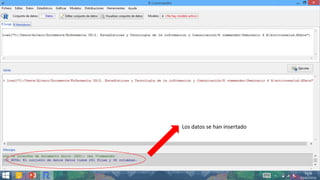 Los datos se han insertado
 