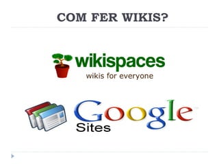 COM FER WIKIS?

 