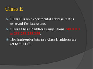 ipv4 (internet protocol version 4) | PPTX
