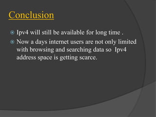 ipv4 (internet protocol version 4) | PPTX