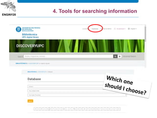 4. Tools for searching information
 