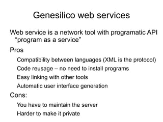 Most of inputs are numbers or ids Idea – get more inputs: From people executing the services Taverna Provenance 