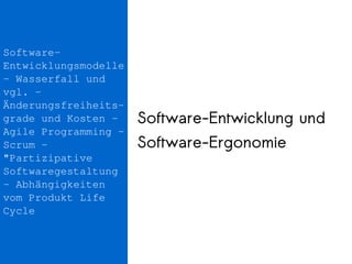 Usability Testing / Usability Labor
●
Umgebung zur Durchführung von
Usability Tests (“Experiment”) in
standardisierter / kontrollierter
Umgebung
●
Aufbau quasi-normniert und
international einheitlich
●
Möglichkeit der Erhebung exakter(er)
quantitativer Daten
– Keystroke protocol
– Videoaufnahmen,
Blickbewegungen, Fehlermaße
●
Hohe Reliabilität der Messergebnisse
 