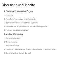 Der Eignishorizont der
Software-Ergonomie
 