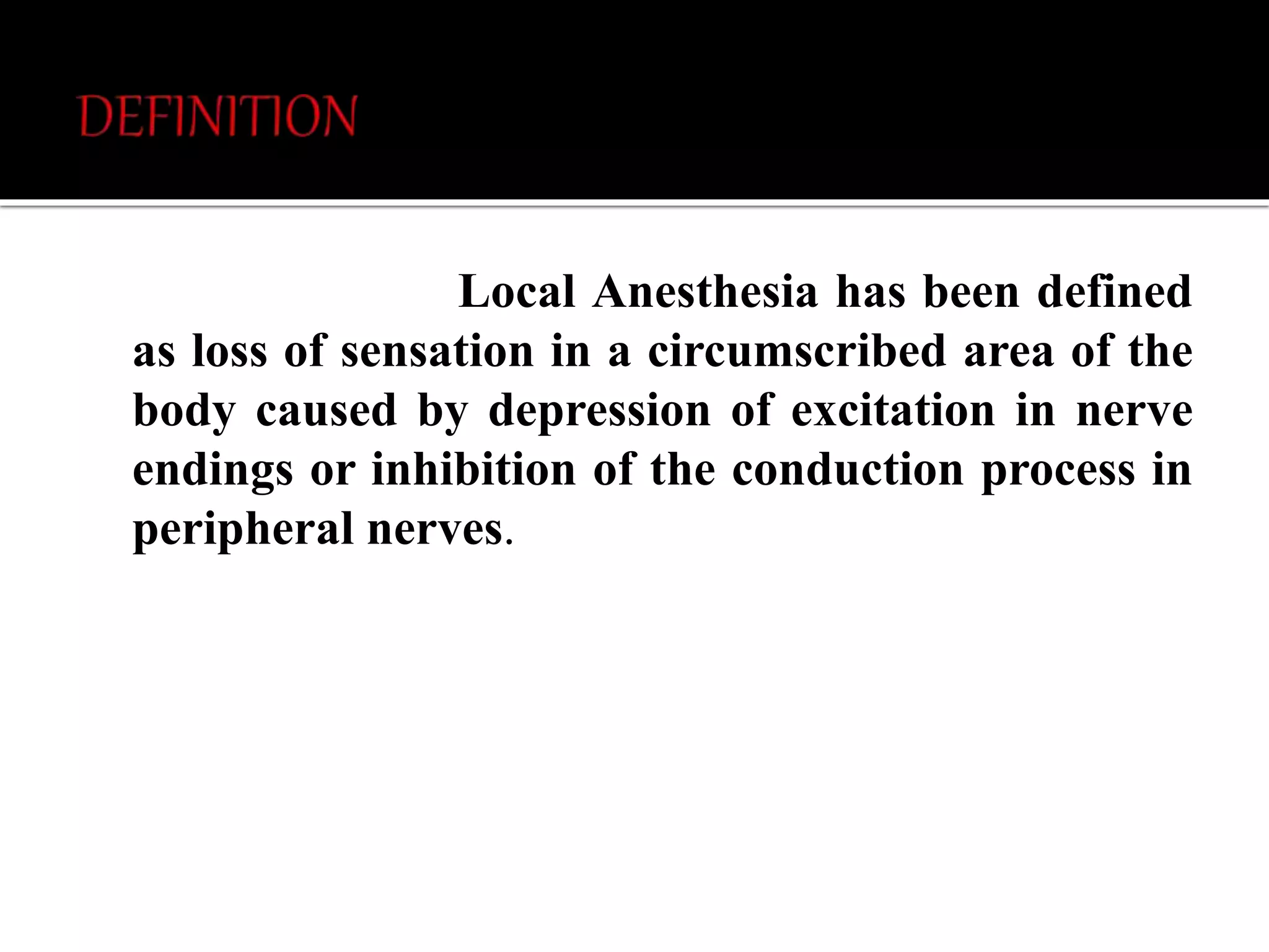 LOCAL ANESTHESIA AND ANATOMICAL LANDMARKS | PPTX