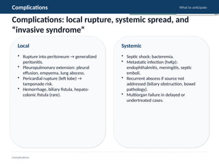 seminar liver abscess complication management | PPTX