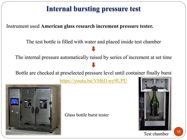 Drug Container Performance Testing Quality control test: Containers, Closures and Secondary packing ...