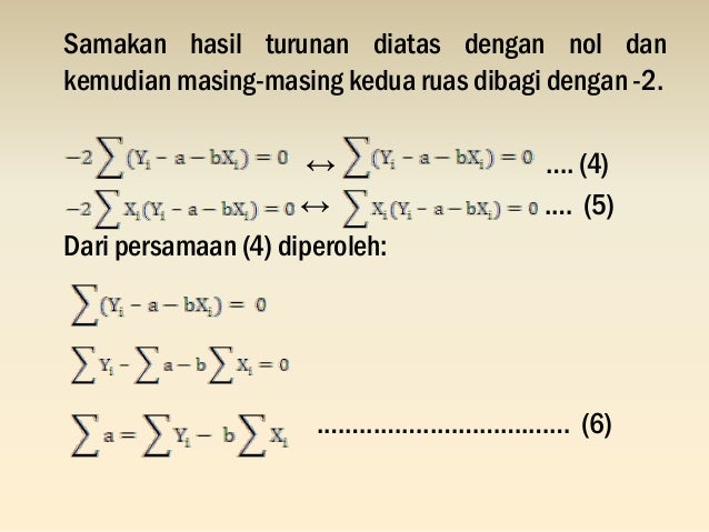 Regresi Linier Sederhana
