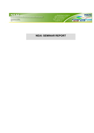 NEAI: SEMINAR REPORT

ACTIVITY REPORT TEMPLATE
 