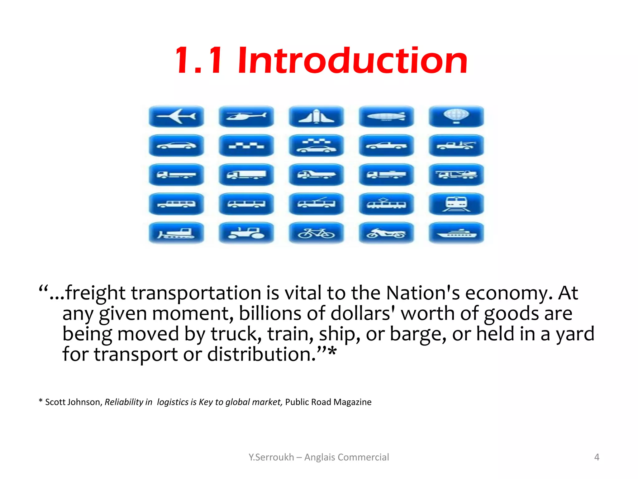 Modes of Transport in Logistics | PDF