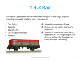 Modes of Transport in Logistics | PDF