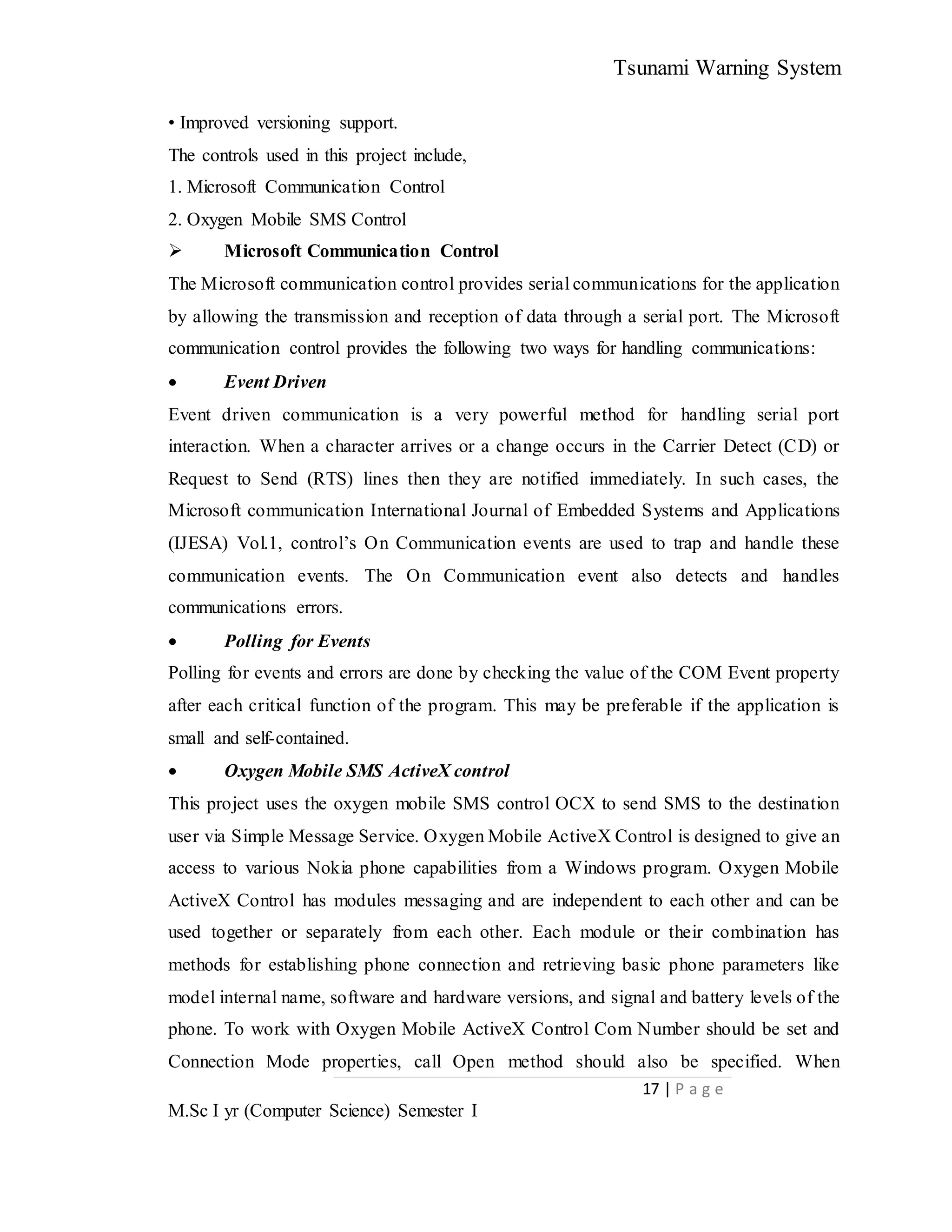 Tsunami warning system seminar report