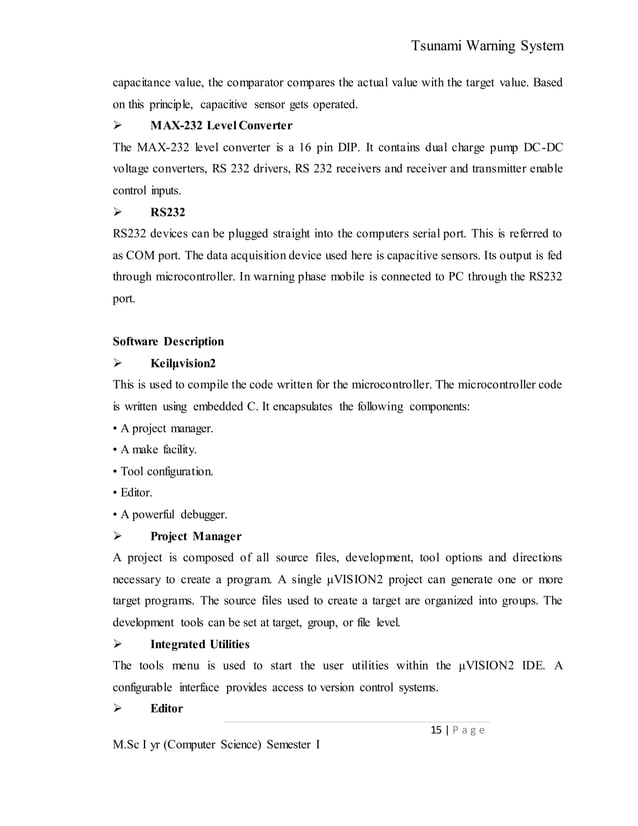 Tsunami warning system seminar report