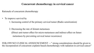 carcinoma cervix management stage wise with role of surgery | PPTX