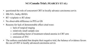 carcinoma cervix management stage wise with role of surgery | PPTX