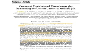 carcinoma cervix management stage wise with role of surgery | PPTX