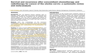 carcinoma cervix management stage wise with role of surgery | PPTX