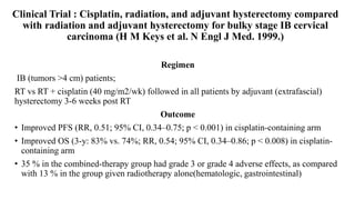 carcinoma cervix management stage wise with role of surgery | PPTX