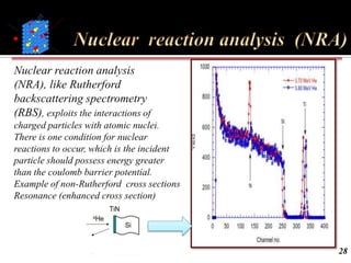 Channeling Rbs Ion beam for material analysis(IBA)-RBS-CHANNELING | PPTX