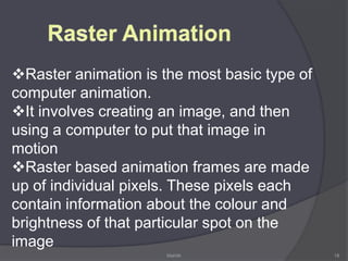 Stop Motion AnimationStop-motion animation is used to describe animation created by physically manipulating real-world objects and photographing them one frame of film at a time to create the illusion of movement.10Mahith