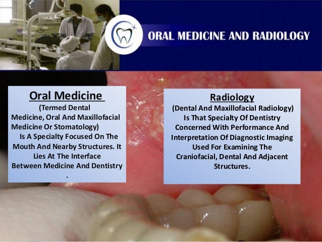 Dissertation in oral medicine and radiology