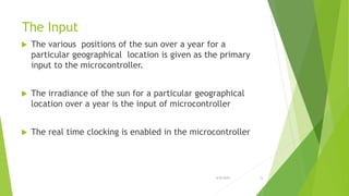 Seminar on AUTOMATIC SOLAR TRACKING SYSTEM | PPTX