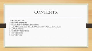 Spatial Database | PPTX