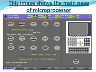 This image shows the main page
of microprocessor
 