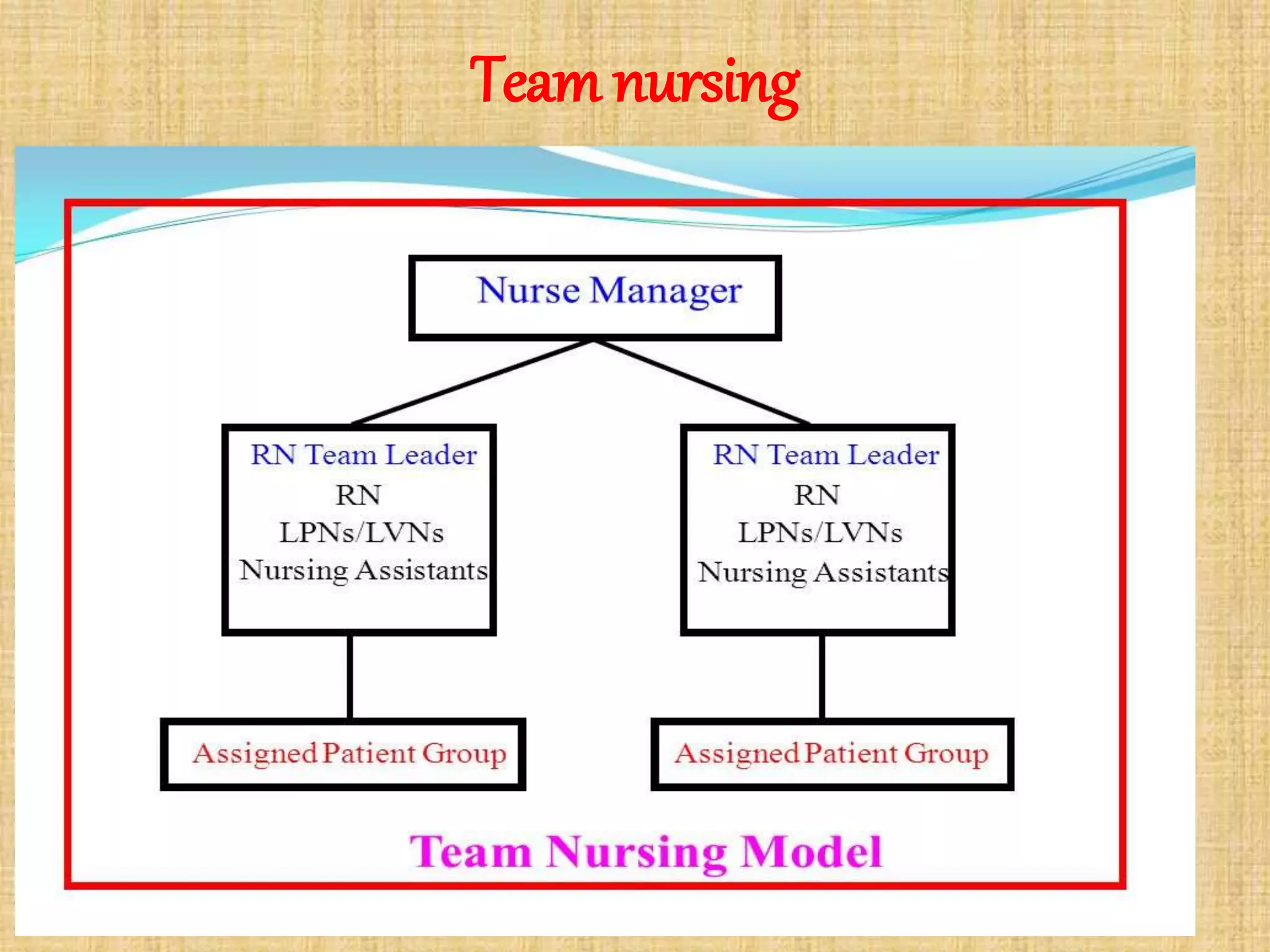 Team nursing
 