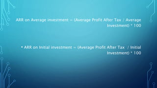 Seminar on capital budgeting method | PPTX