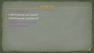  www.wikipedia.com
 CTBUH Journal, 2012 Issue II
 CTBUH Journal, 2013 Issue III
 www.skyscrapercentre.com
 www.capitalgate.eu
18
 