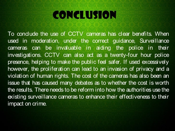 Conclusion of cctv