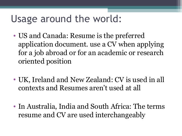 convert resume to cv