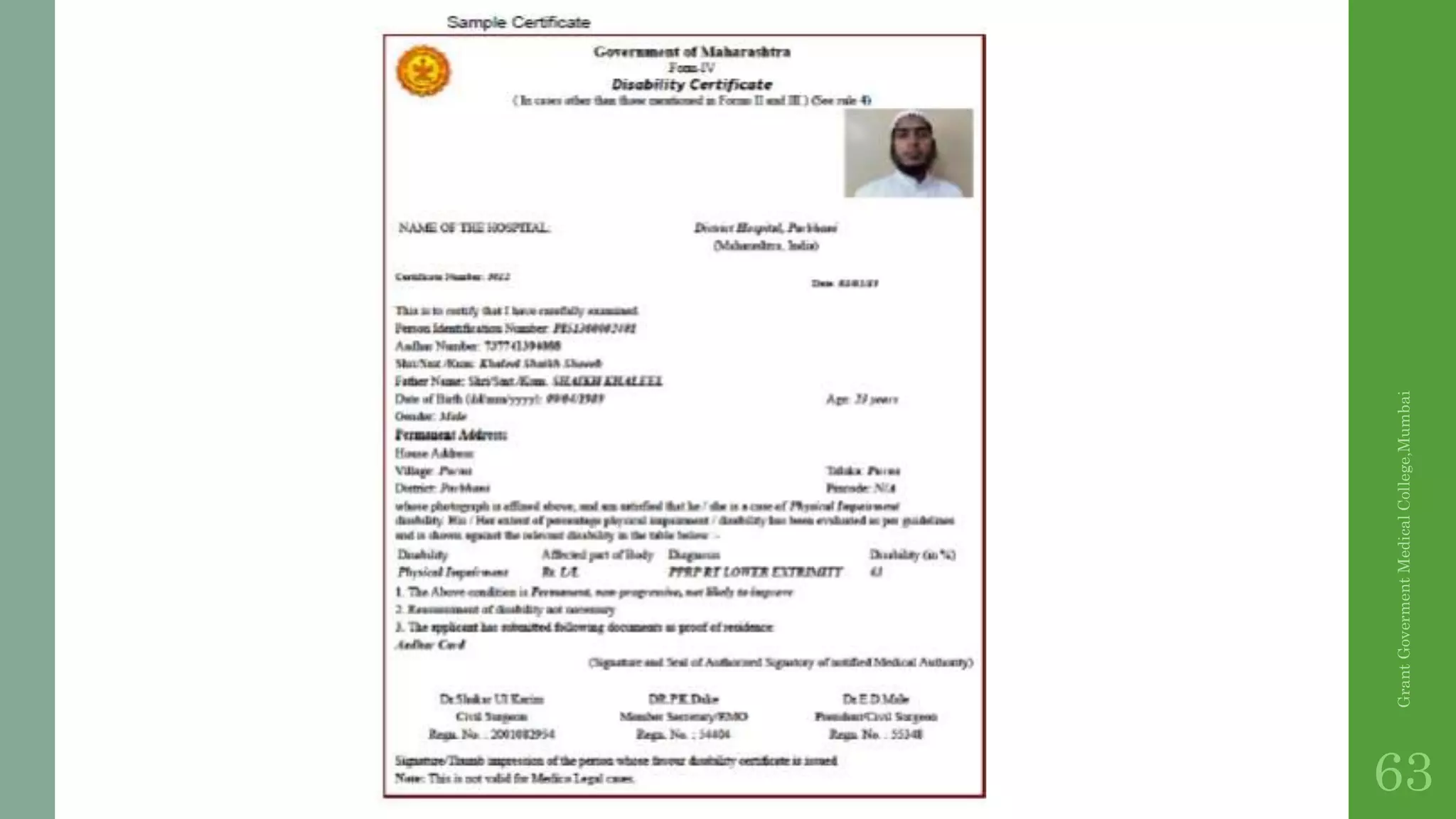 GrantGovermentMedicalCollege,Mumbai
63
 