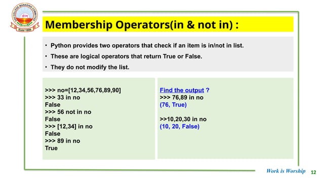 Brief Explanation On List and Dictionaries of Python | PPTX