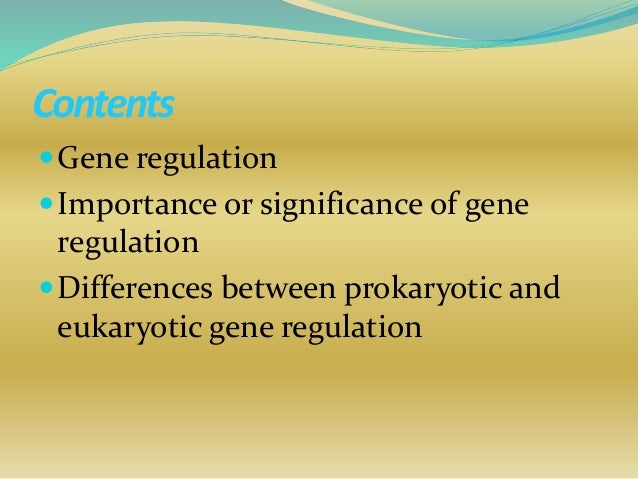 Seminar On Gene Regulation