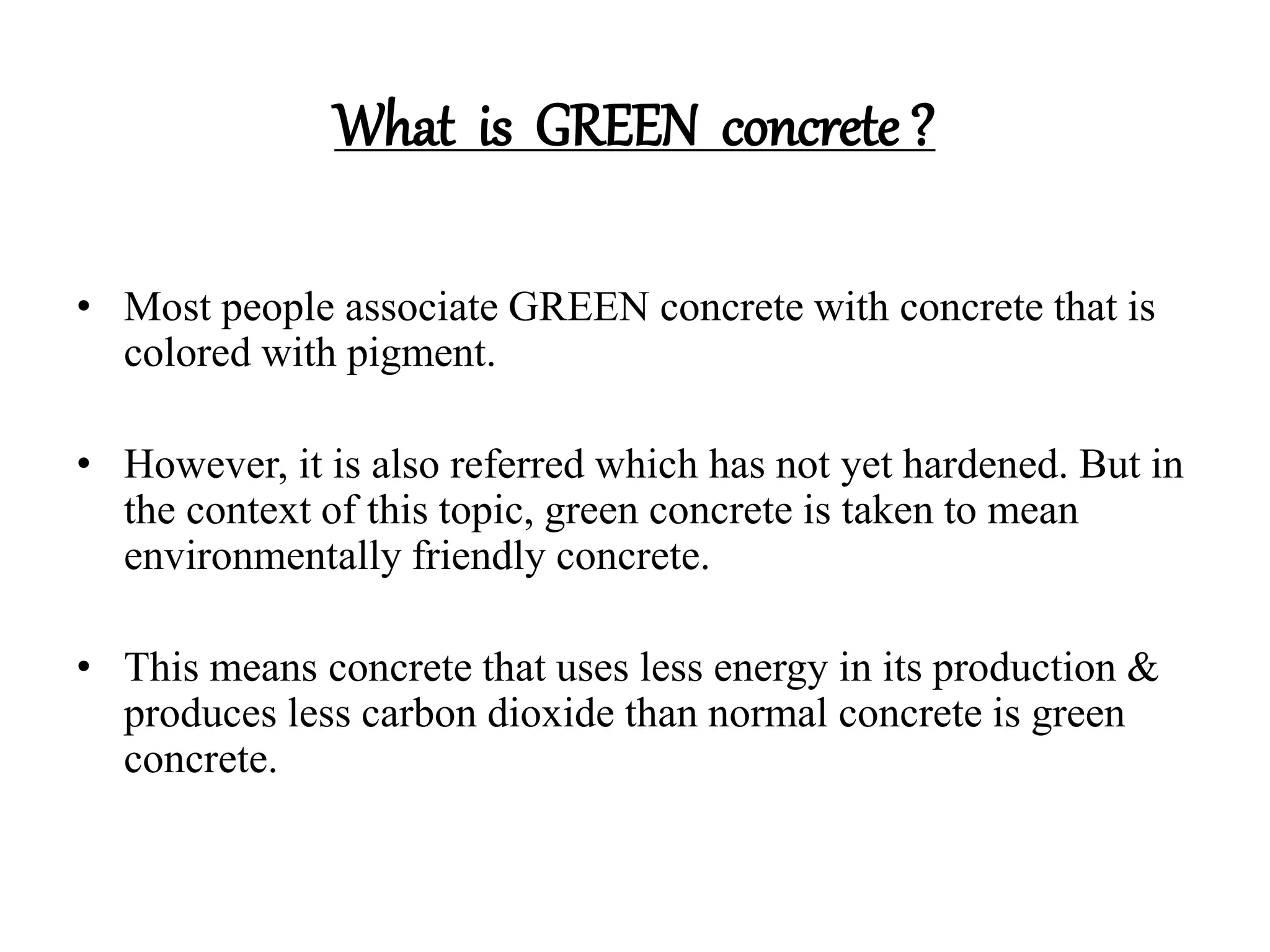 Green Concrete Presentation PPT green-concrete-presentation-ppt