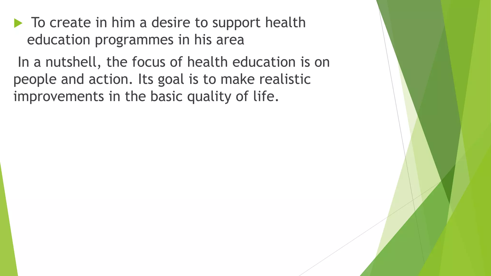 Health Education Pptx